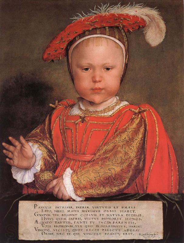 Hans Holbein Edward VI as a child